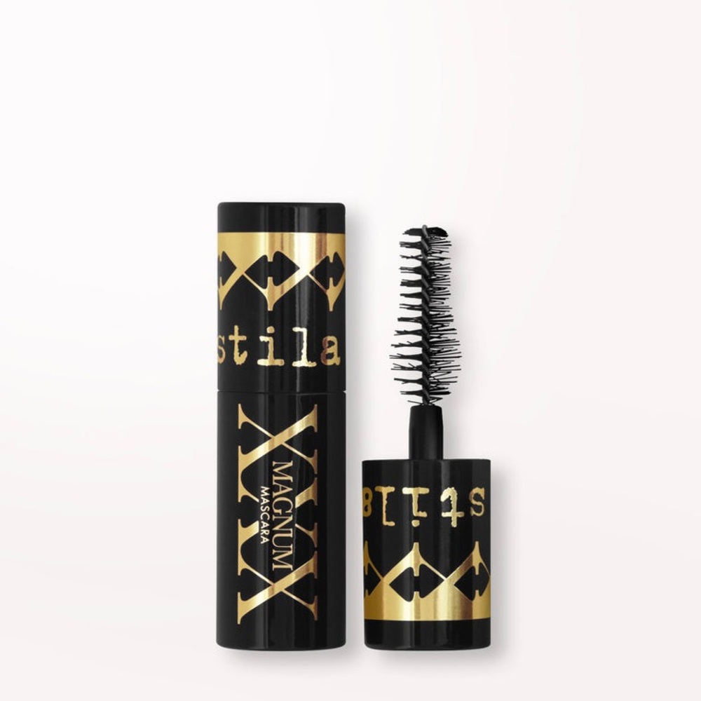 NEW Stila Mini Magnum XXX Mascara Black Travel Size 0.24 oz 7 Makeup Mega Volume